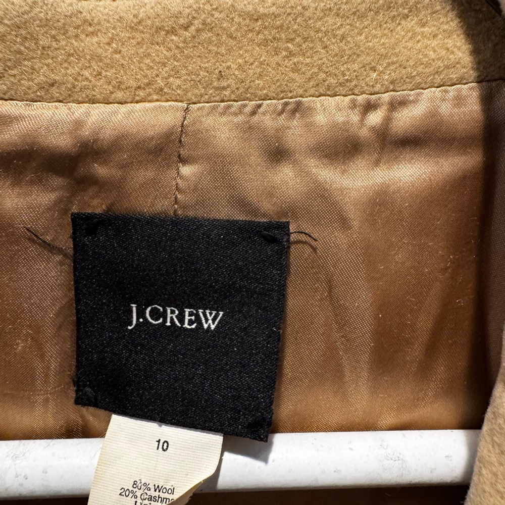 J.Crew Camel Wool Cashmere Blend Jacket